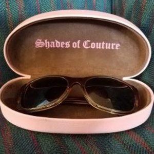 Nice Juicy Couture Sunglasses with pink case.